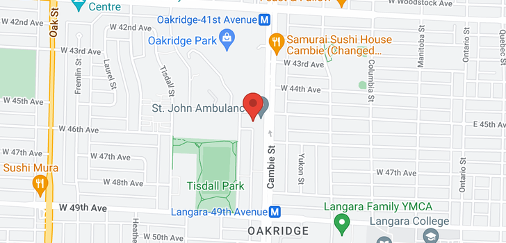 map of 408 538 W 45TH AVENUE